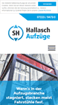 Mobile Screenshot of hallaschaufzuege.de